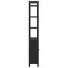 vidaXL K&ouml;nyvespolc Fekete t&ouml;lgy 60 x 24 x 161 cm Faanyag