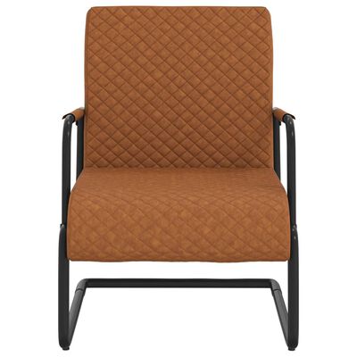 vidaXL matt barna konzolos műbőr szék
