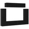 vidaXL TV szekrény garnitúra 8 pcs Musta tammi 80 x 30 x 30.5 cm