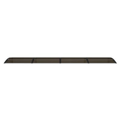 vidaXL fekete polikarbonát ajtóelőtető 400 x 75 cm
