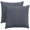 vidaXL Kanap&eacute; p&aacute;rn&aacute;k 2 pcs S&ouml;t&eacute;tsz&uuml;rke 45 x 45 cm B&aacute;rsonyos sz&ouml;vet