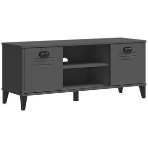 vidaXL VIKEN antracitsz&uuml;rke szerelt fa cipőt&aacute;rol&oacute; pad 106 x 35 x 45 cm