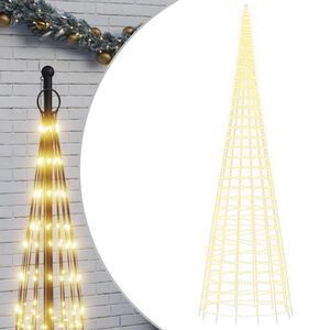vidaXL meleg feh&eacute;r LED kar&aacute;csonyfa 3000 LED 800 cm