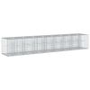 vidaXL Gabion emelt &aacute;gy 2 db 340 x 60 x 55 cm Horganyzott Ac&eacute;l Ez&uuml;st