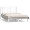 vidaXL feh&eacute;r t&ouml;m&ouml;r fenyőfa &aacute;gy matrac n&eacute;lk&uuml;l 140x190 cm