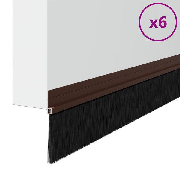 vidaXL &Ouml;ntapad&oacute; ajt&oacute; kefe t&ouml;m&iacute;t&eacute;sek 6 pcs Barna 100 cm