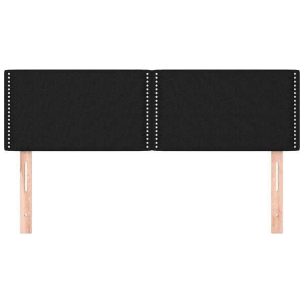 vidaXL fekete sz&ouml;vet fejt&aacute;mla 144x5x78/88 cm