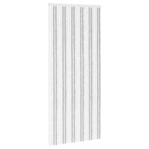 vidaXL Rovar F&uuml;gg&ouml;ny Chenille Vil&aacute;gossz&uuml;rke &eacute;s feh&eacute;r 100 x 230 cm