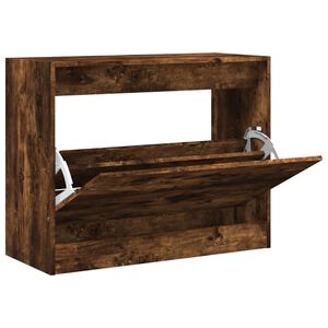 vidaXL f&uuml;st&ouml;s t&ouml;lgy sz&iacute;nű szerelt fa cipőszekr&eacute;ny 80 x 34 x 63 cm