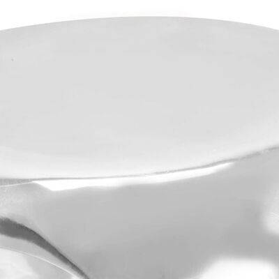 vidaXL ezüstszínű öntött alumínium kisasztal 35 x 35 x 35 cm