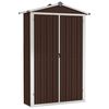 vidaXL barna horganyzott ac&eacute;l kerti f&eacute;szer 116x45x175 cm