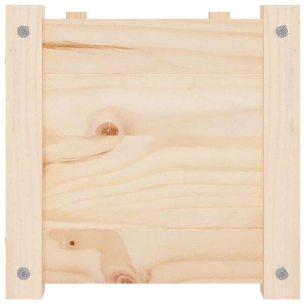 vidaXL tömör fenyőfa kerti virágtartó 100 x 31 x 31 cm