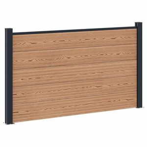 vidaXL Ker&iacute;t&eacute;s K&eacute;szlet 180 x 105 cm WPC &eacute;s Alum&iacute;nium Barna