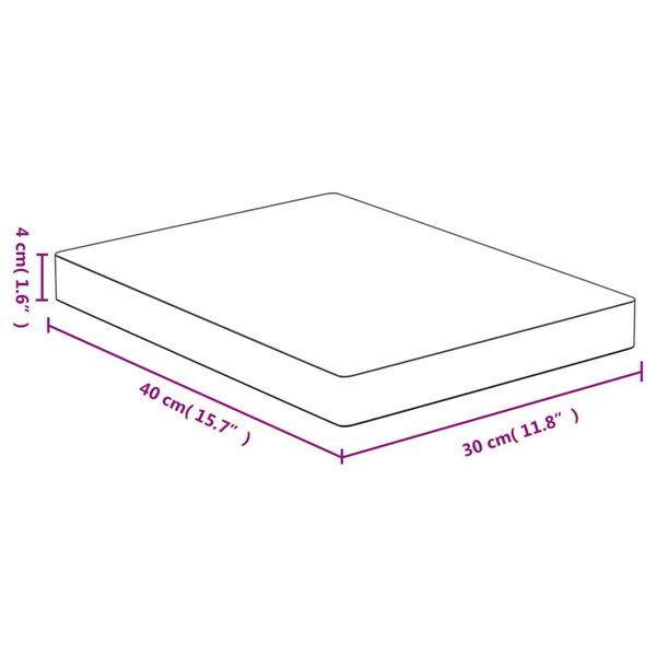 vidaXL bambusz vágódeszka 30x40x4 cm