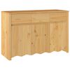 vidaXL Sz&eacute;f Drammen T&ouml;lgy sz&iacute;nű 114 x 43 x 75,5 cm T&ouml;m&ouml;r fenyőfa