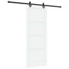 vidaXL Cs&uacute;sz&oacute; ajt&oacute; ORKDAL 83 x 211 cm Szerelt Fa Feh&eacute;r &eacute;s Fekete