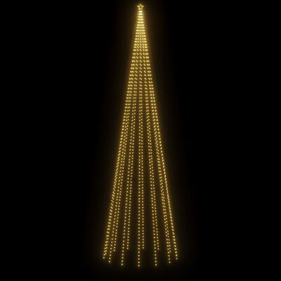 vidaXL kúp alakú karácsonyfa 1134 meleg fehér LED-del 230 x 800 cm