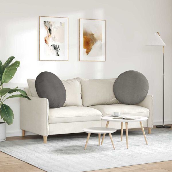 vidaXL &Uuml;lőp&aacute;rn&aacute;k 2 pcs Vil&aacute;gossz&uuml;rke &Oslash; 60 cm B&aacute;rsonyos sz&ouml;vet