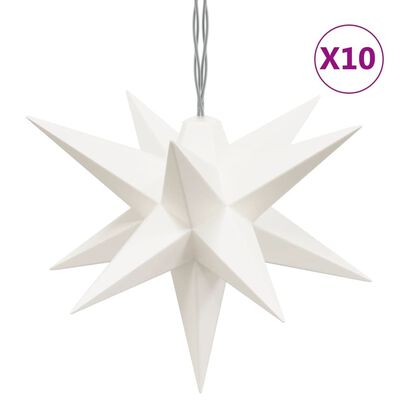 vidaXL 10 db fehér karácsonyi lámpa LED-del 10 cm