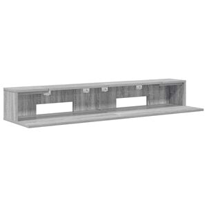 vidaXL St&uacute;di&oacute; &iacute;r&oacute;asztal Sz&uuml;rke Sonoma 152 x 36 x 19,5 cm Szerelt Fa
