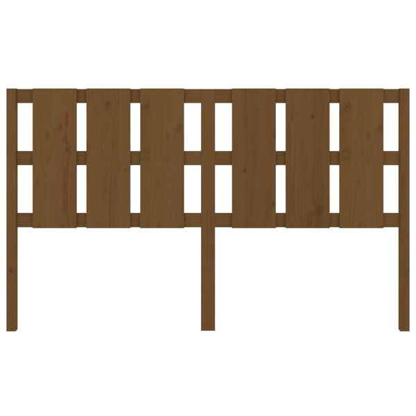 vidaXL mézbarna tömör fenyőfa ágyfejtámla 165,5x4x100 cm