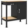 vidaXL Munkapad fi&oacute;kkal Fekete 90 x 49 x 91 cm M&eacute;rn&ouml;ki fa &eacute;s f&eacute;m