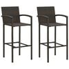 vidaXL 2 db barna polyrattan b&aacute;rsz&eacute;k