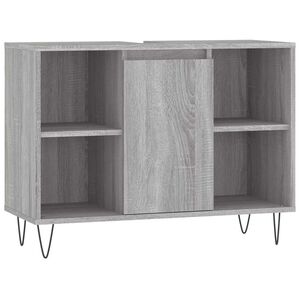 vidaXL sz&uuml;rke sonoma sz&iacute;nű szerelt fa mosd&oacute;szekr&eacute;ny 80 x 33 x 60 cm