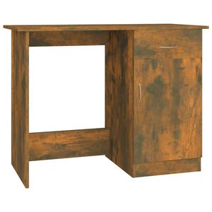 vidaXL f&uuml;st&ouml;s t&ouml;lgy sz&iacute;nű szerelt fa &iacute;r&oacute;asztal 100 x 50 x 76 cm