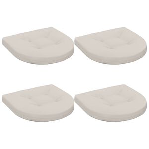 vidaXL 4 darabos &uuml;lőp&aacute;rna 4 db 100% poli&eacute;szter Feh&eacute;r 40 x 40 x 5 cm
