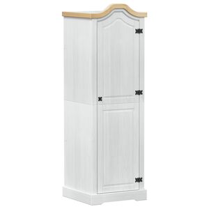 vidaXL Szekr&eacute;nyek polcokkal Feh&eacute;r 55 x 52 x 170 cm T&ouml;m&ouml;r fenyőfa