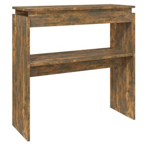 vidaXL f&uuml;st&ouml;s t&ouml;lgy sz&iacute;nű szerelt fa t&aacute;lal&oacute;asztal 80 x 30 x 80 cm