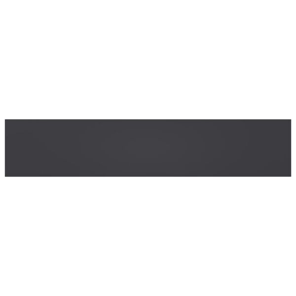 vidaXL 8 db szürke forgácslap könyvespolc 100 x 20 x 1,5 cm