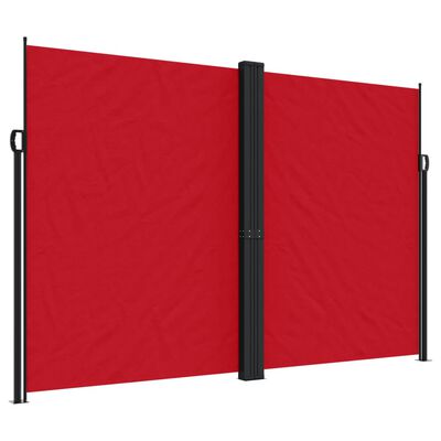 vidaXL piros behúzható oldalsó napellenző 220 x 1000 cm