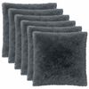 vidaXL P&aacute;rna huzat 6 pcs HEERLEN Antracitsz&uuml;rke 55 x 55 cm