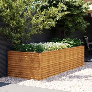 vidaXL corten ac&eacute;l kerti magas&aacute;gy&aacute;s 290x100x69 cm