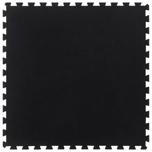 vidaXL fekete gumi padl&oacute;lap 12 mm 100 x 100 cm