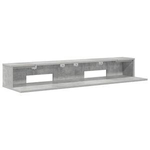 vidaXL St&uacute;di&oacute; &iacute;r&oacute;asztal Betonsz&uuml;rke 130 x 36 x 19,5 cm Szerelt Fa