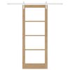 vidaXL Csúszó ajtó ORKDAL Természetes 83 x 211 cm