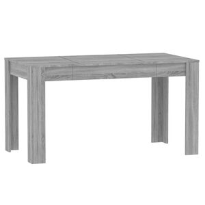 vidaXL sz&uuml;rke sonoma sz&iacute;nű szerelt fa &eacute;tkezőasztal 140 x 74,5 x 76 cm