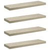 vidaXL 4 db t&ouml;lgysz&iacute;nű MDF fali polc 80 x 23,5 x 3,8 cm