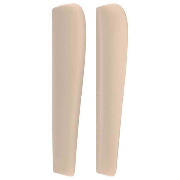 vidaXL cappuccino műbőr fejt&aacute;mla sz&aacute;rnyakkal 203x23x118/128 cm