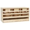 vidaXL 3 rekeszes t&ouml;m&ouml;r fenyőfa ty&uacute;k f&eacute;szkelő 72 x 33 x 38 cm