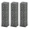 vidaXL 3 db gabion kos&aacute;r horganyzott dr&oacute;tb&oacute;l 25 x 25 x 100 cm