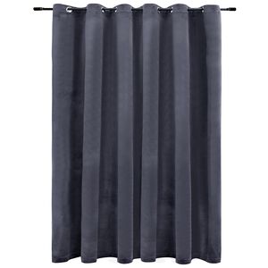 vidaXL antracitsz&uuml;rke b&aacute;rsony s&ouml;t&eacute;t&iacute;tőf&uuml;gg&ouml;ny f&eacute;mkarik&aacute;kkal 290x245 cm