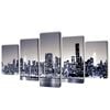 vidaXL V&aacute;szon falik&eacute;p szett monokr&oacute;m new york-i Skyline 200 x 100 cm