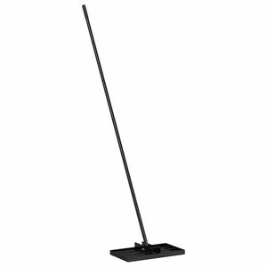 vidaXL Kert B&eacute;k&iacute;tő Rake Fekete 45 x 25 x 200 cm Porsz&oacute;rt ac&eacute;l