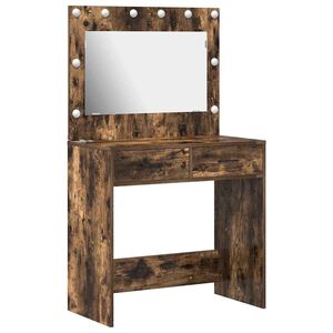 vidaXL &Ouml;lt&ouml;zk&ouml;dőasztal F&uuml;st&ouml;lt t&ouml;lgy 78,5 x 41 x 135 cm Szerelt Fa