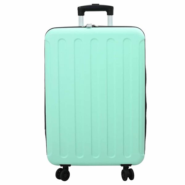 vidaXL Bőr&ouml;nd z&aacute;rral Menta z&ouml;ld 43 x 27 x 66 cm ABS Műanyag
