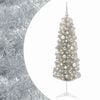 vidaXL Karcs&uacute; műkar&aacute;csonyfa g&ouml;mb&ouml;kkel 150 cm 150 LED Meleg feh&eacute;r